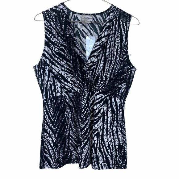 NWT Chico's Zebra Tank  - Picture 1 of 5